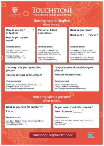 Conversation common errors poster - World of Better Learning ...