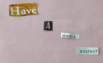 have a simple holiday