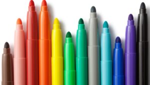 Colouring book pens