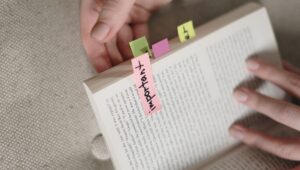 Book with tabs