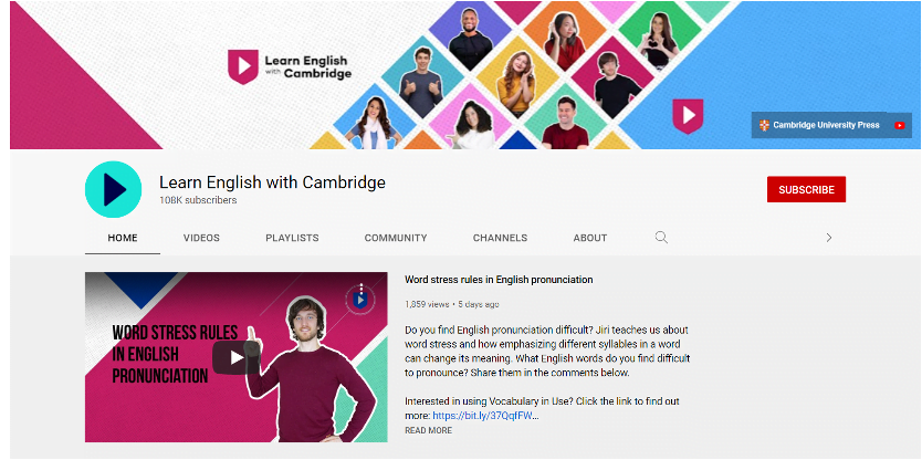 digital teaching tools - Learn English with Cambridge