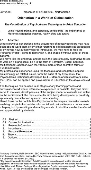 Psychodrama Techniques In Adult Education Drama And Theatre Cambridge Open Engage