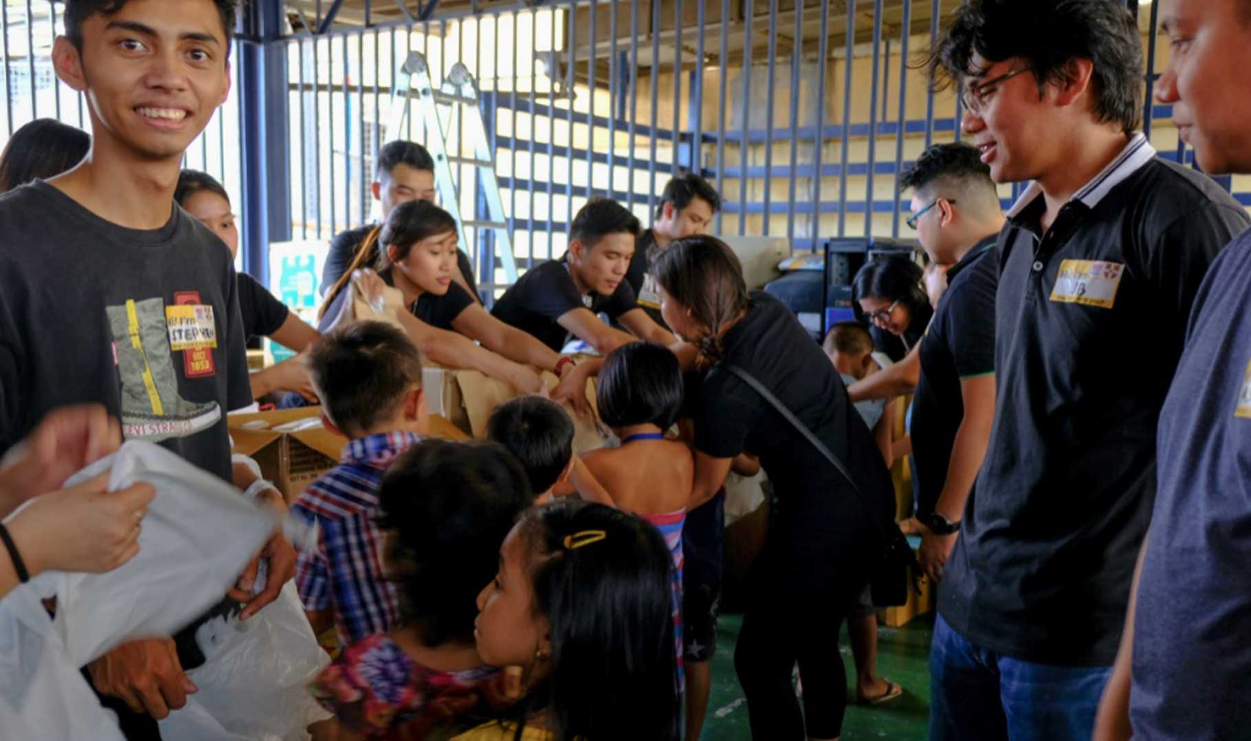 Colleagues in Manila support the Onesimo Bulilit Foundation