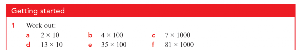 Prior learning example 