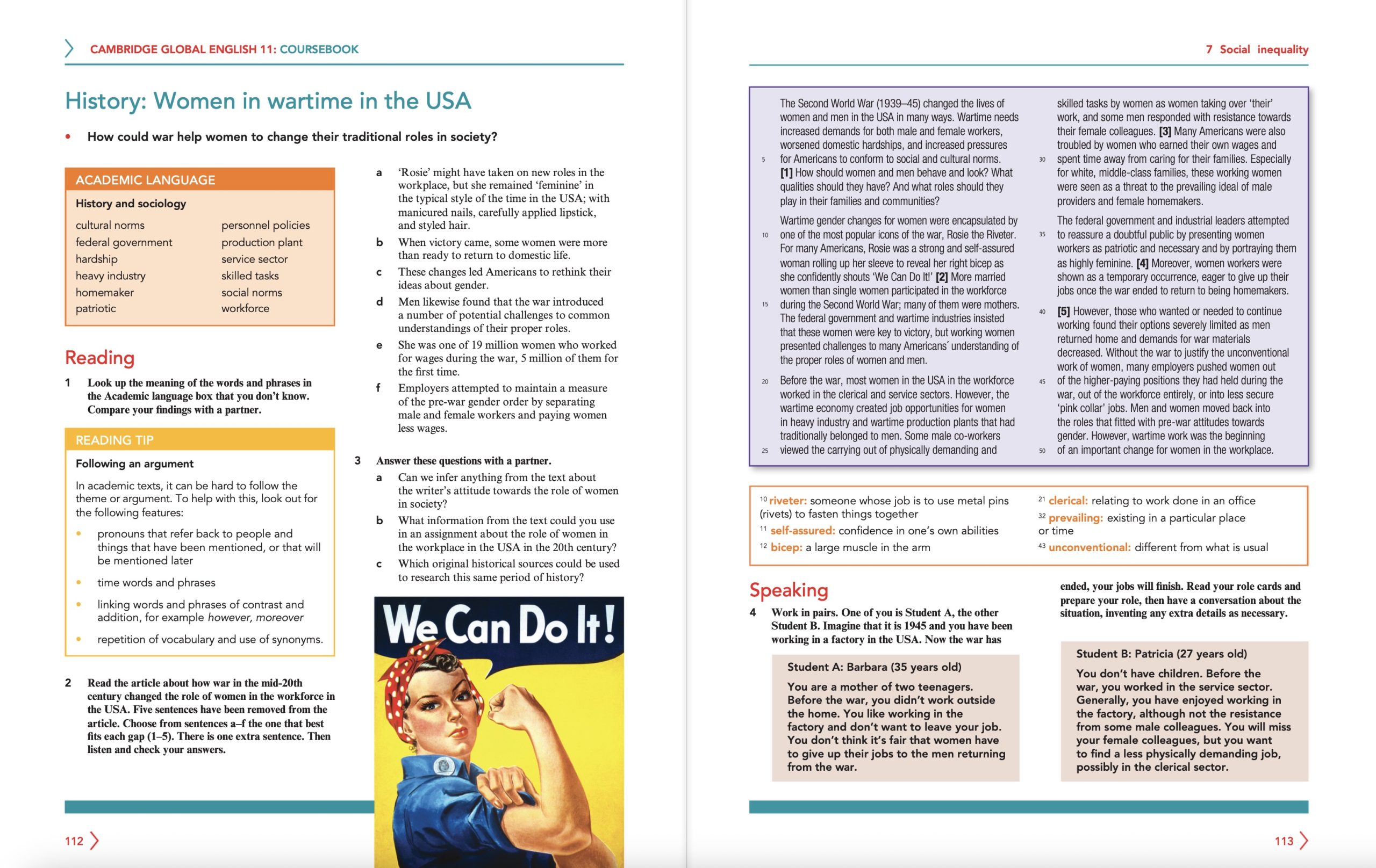 Page 112 - 113 from Cambridge Global English
