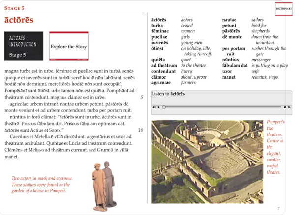 Sample page from NA 5th edition webbook showing visual clues to meaning and links to multimedia resources.