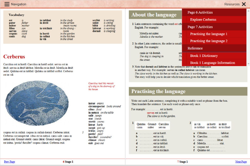 Sample page from UK & International 4th edition student book.