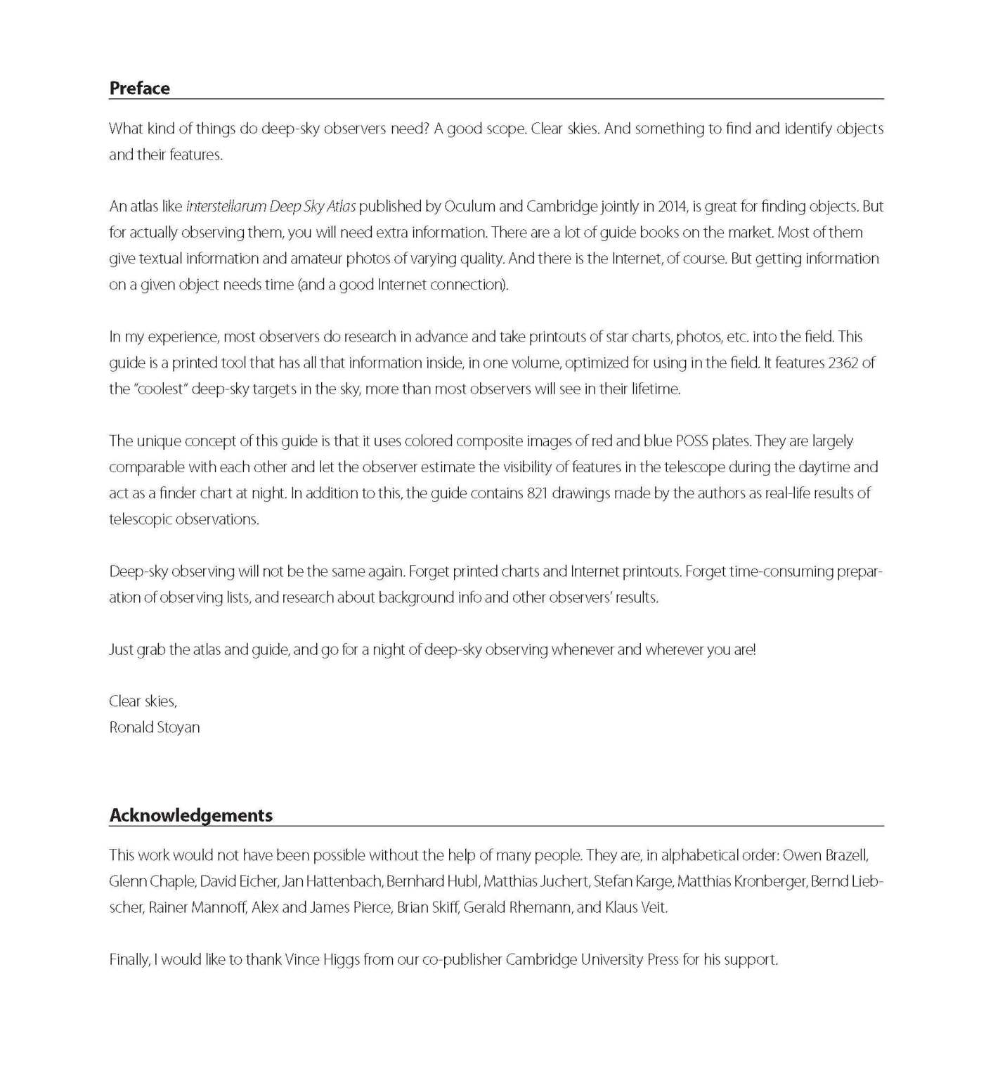 interstellarum Deep Sky Guide - Preface and Acknowledgements
