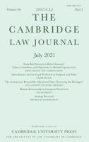 The Cambridge Law Journal