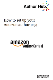 How to set up your Amazon author page