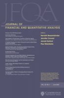 Journal of Financial and Quantitative Analysis