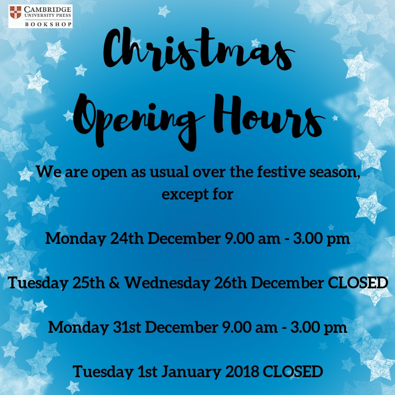 xmas opening hours