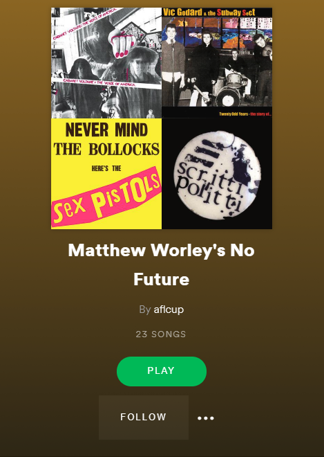 Matthew Worley's Spotify Playlist