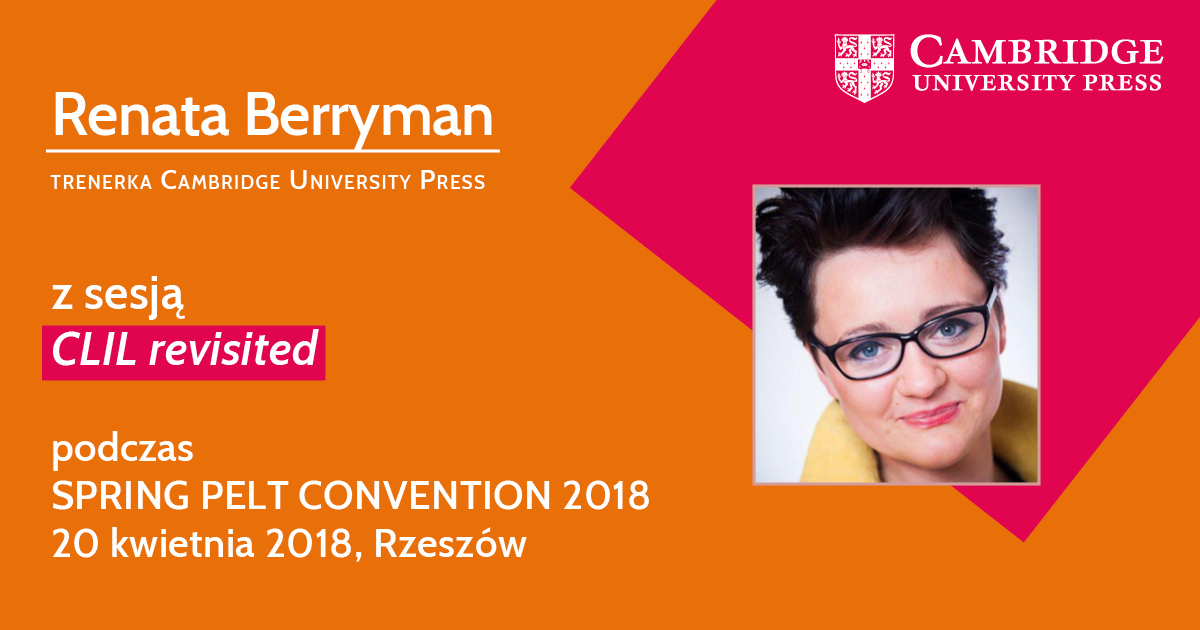 Cambridge University Press na Spring PELT Convention 2018 w Rzeszowie!