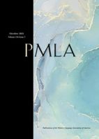 PMLA Publications of the Modern Language Association