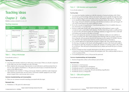 IGCSE Biology Teacher's Resource