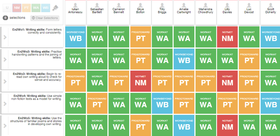 Cambridge Progress Tracker Screenshot