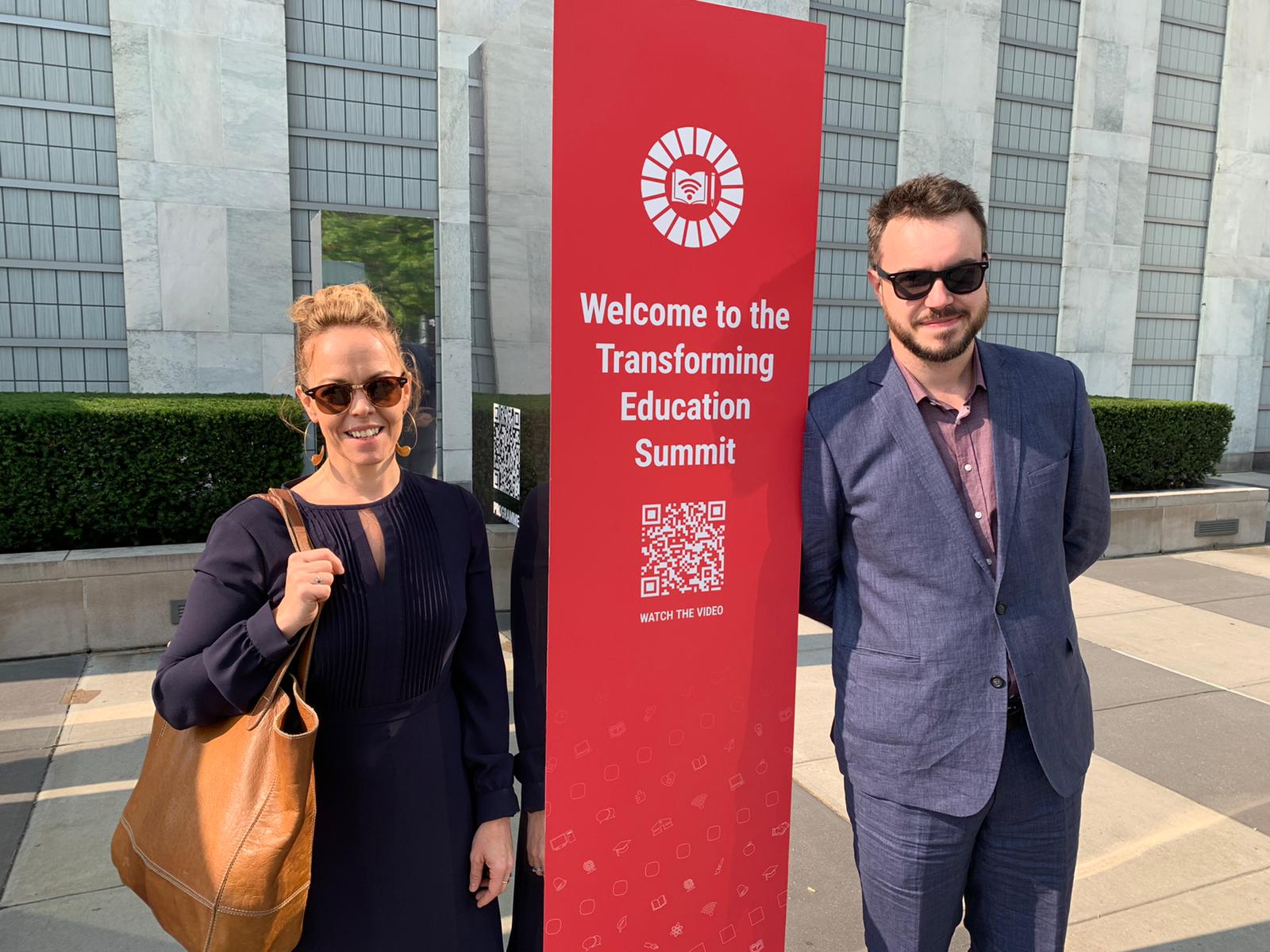 Cambridge colleagues at the UN's first Transforming Education Summit
