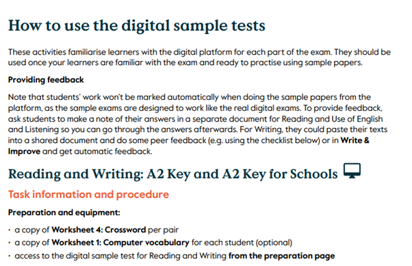 how to use the digital sample tests