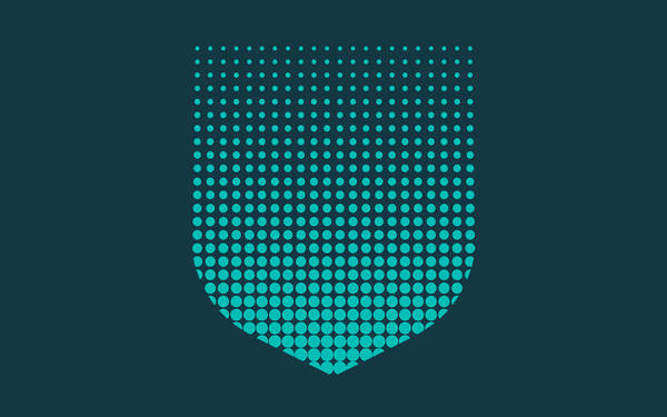 Cambridge shield with circle pattern inside