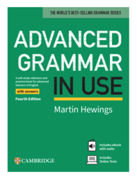 Advanced grammar in use book cover