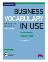 Business vocabulary in use advanced book cover