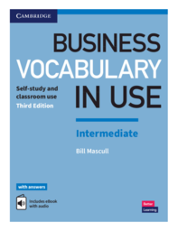 Business vocabulary in use intermediate book cover