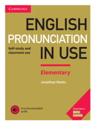 English pronunciation in use elementary book cover