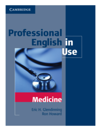 Professional English in use medicine book cover