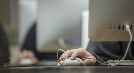 close up of computer mouse 