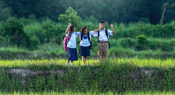 School children in Thailand