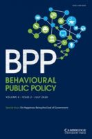 Behavioural Public Policy