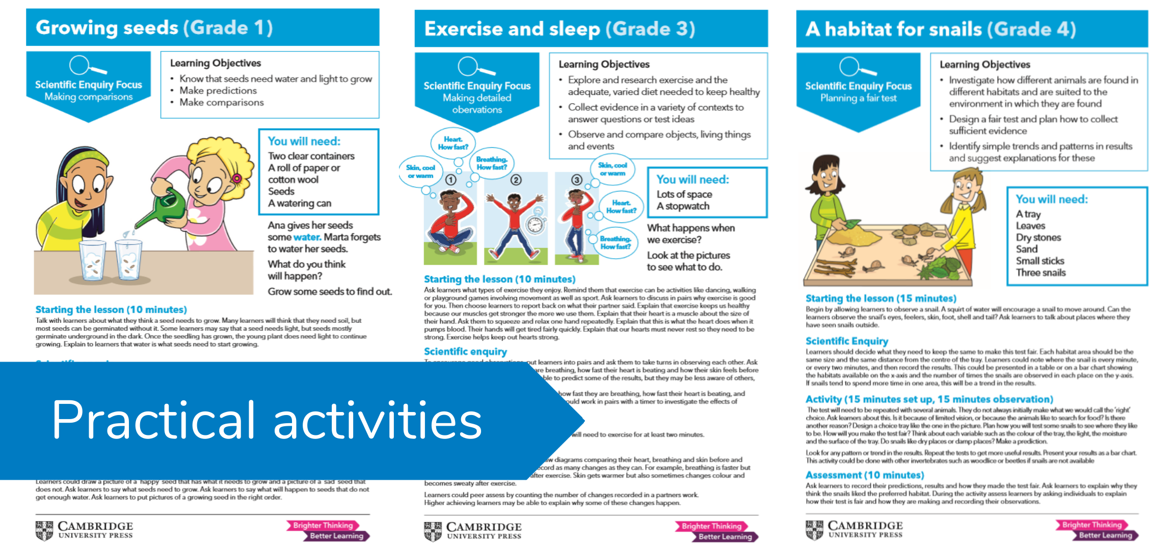 Nine free practical activity sheets for Primary Science | Brighter