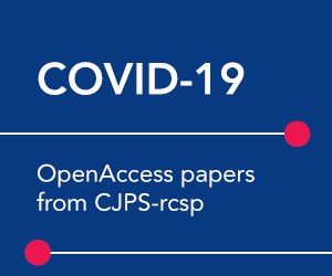 COVID-19 papers from CJPS-RCSP/Articles COVID-19 de la RCSP-CJPS 