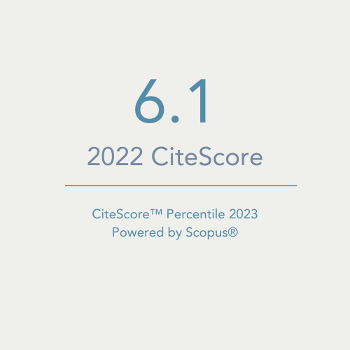 6.1. 2022 Cite Score. CiteScore™ Percentile 2023 Powered by Scopus®