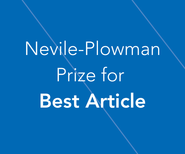 Nevile-Plowman Prize for Best Article