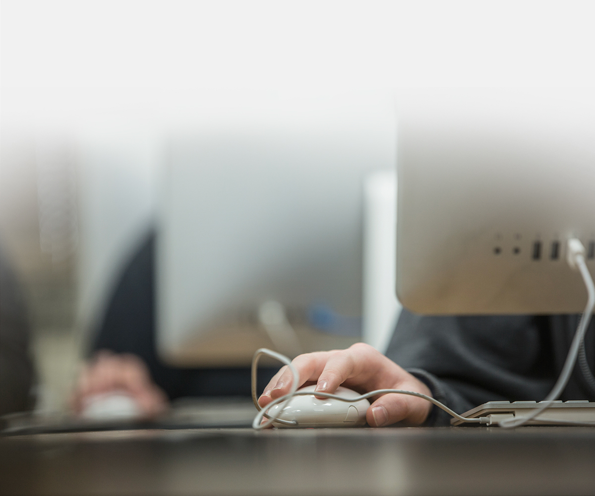 students taking online exams