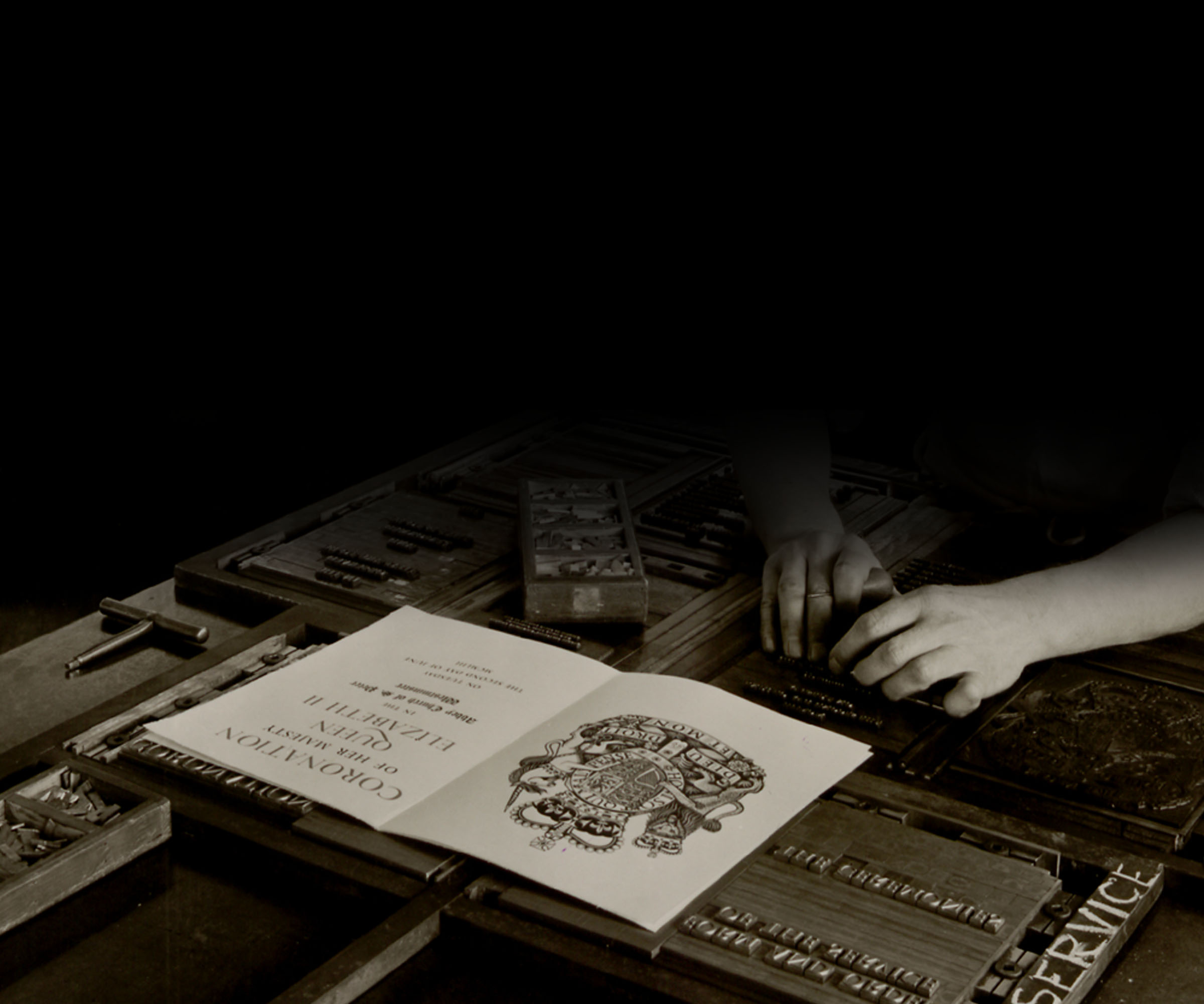 Working to produce the order of service for The Queen's Coronation